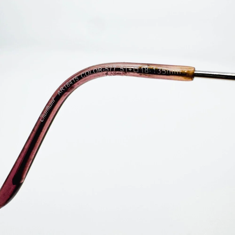 Charmant Eyeglass Frames Womens Purple Wavy Temple AR18415 51-18-135